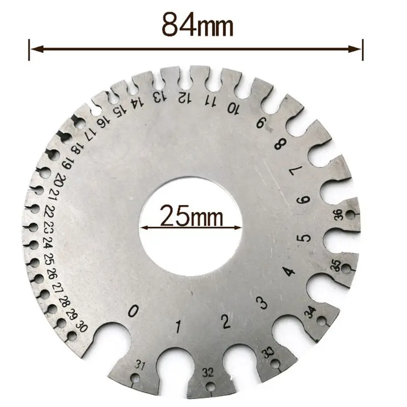 Thickness Measures American Wire Gauge Round Cable Sheet Stainless Steel SWG Wire Gage Standard Thickness Metal Gauge