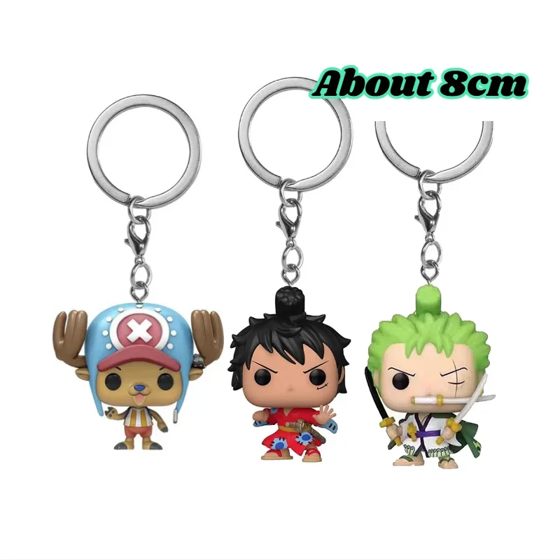 

Брелок для ключей Ророноа Зоро Тони Тони Чоппер Луффи Таро Брелок для ключей Мультфильм Llaveros Кукла Модная сумка Автомобильный кулон Chaveiro For Friend Gifs
