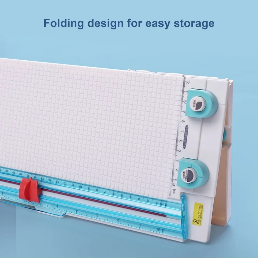 7 in 1 Paper Trimmer Board Scoring Tool Folding Scorer Scoring Paper Board 12.2 Inch Cutting Width Multifunctional Design