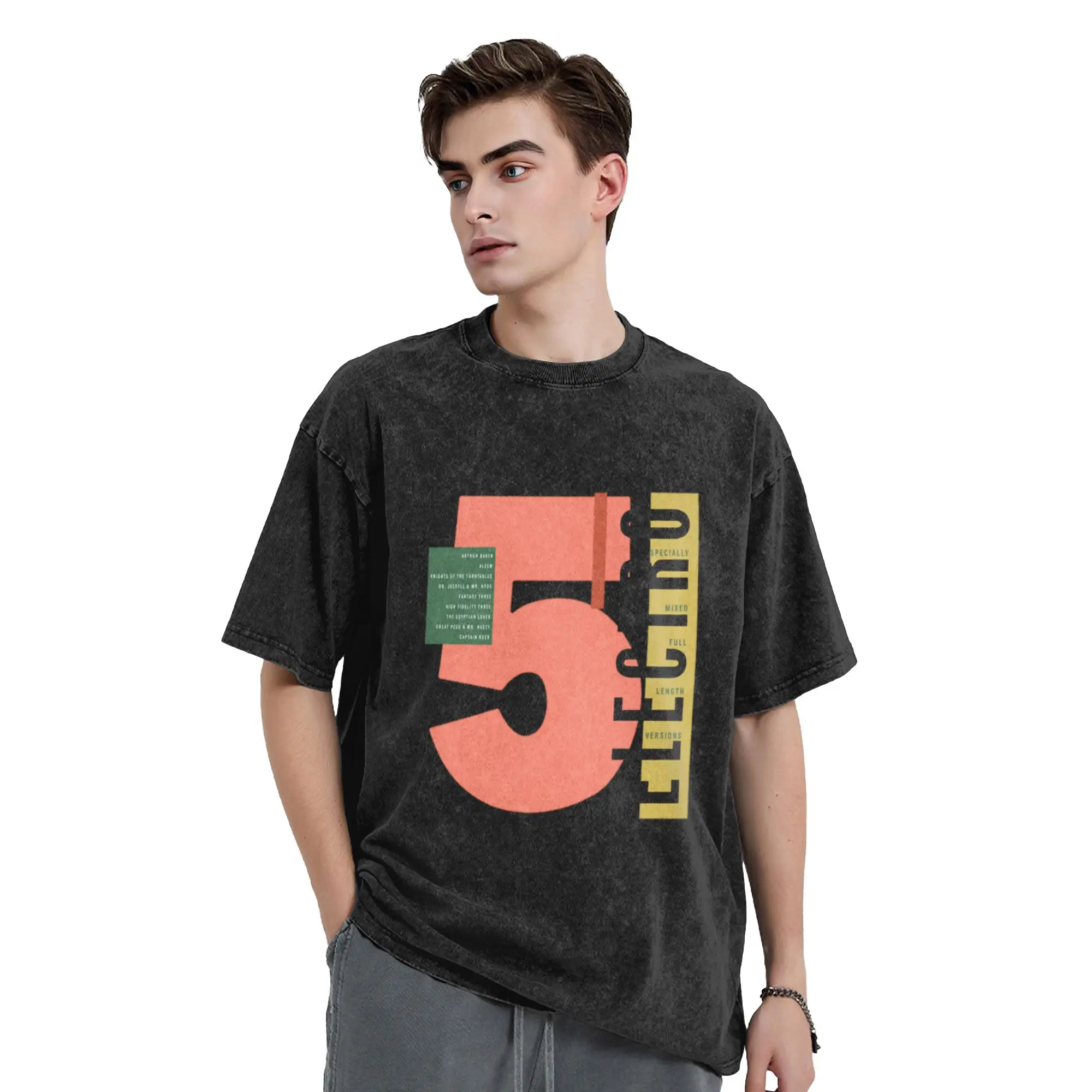 Electro 5 Old School Hip Hop Classic Stylish A Vintage Oversized Cotton Unisex T-Shirts