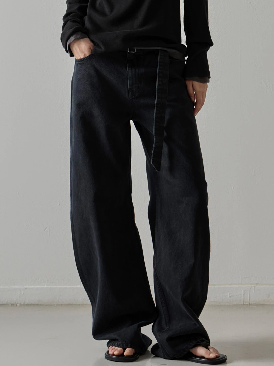 Jeans Frauen 2026 Frühjahr Neue Hohe Taille Abnehmen Abnehmbarer Bund Gerade Hosen Streetwear Frauen