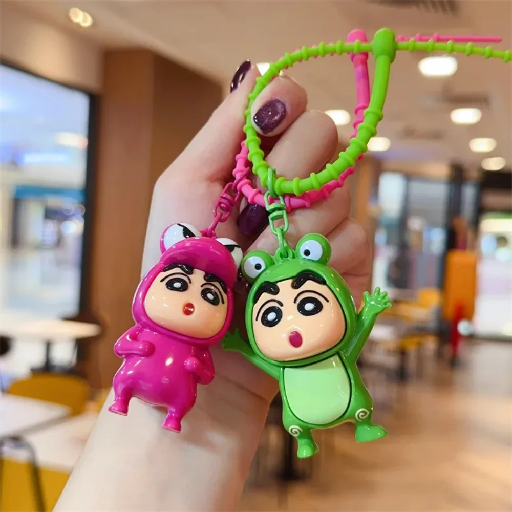 Kawaii Crayon Shin-Chan Keychain Pendant Cute Cartoon Shinnosuke Nohara Students Key ring Schoolbag Decoration Accessories Gifts