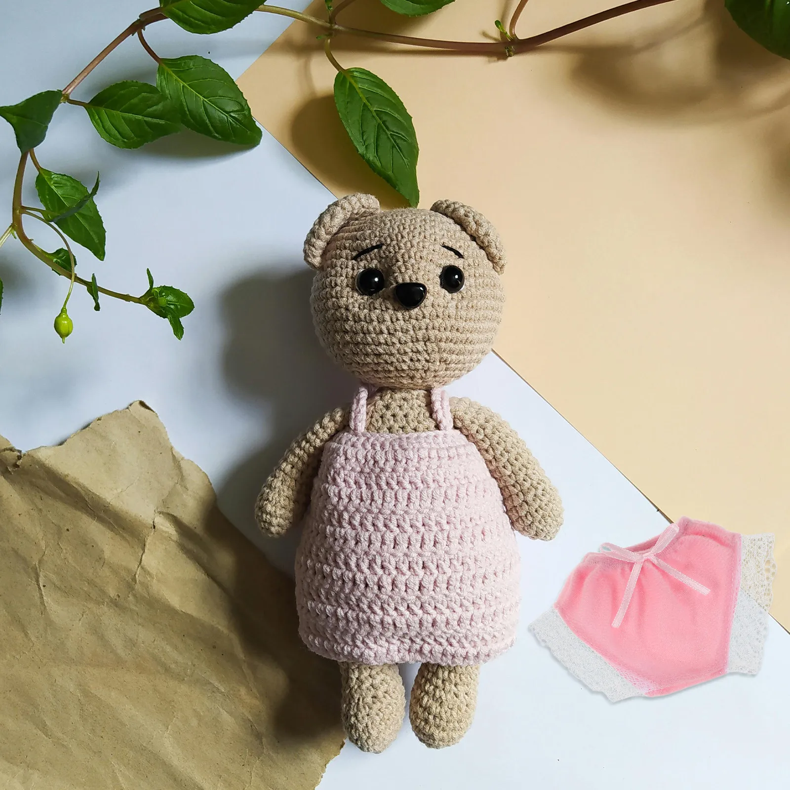 

3Pcs Snug Fit Miniature Underpants for 20Cm Infant Figures Soft Realistic Fabric Easy Clean Reusable Pretend Bathing Dressing