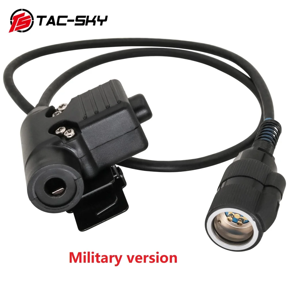 TAC-SKY Military Defined Version AN/ PRC 148 152 152A Adapter PTT 6 Pin U94 PTT Compatible With Tactical Headset