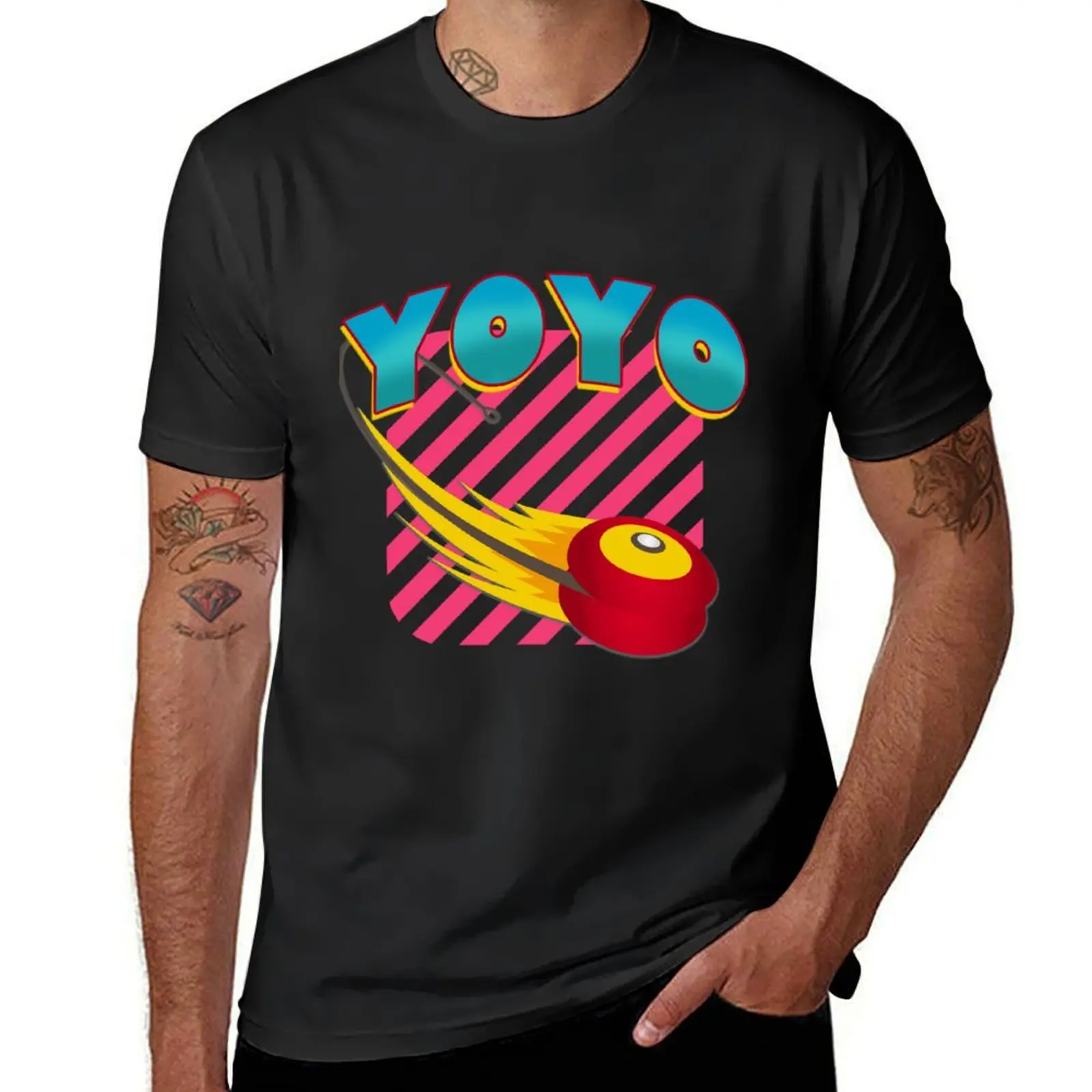 YoYo 90s Vintage Bootleg T-Shirt sweat tees Aesthetic clothing fruit of the loom mens t shirts