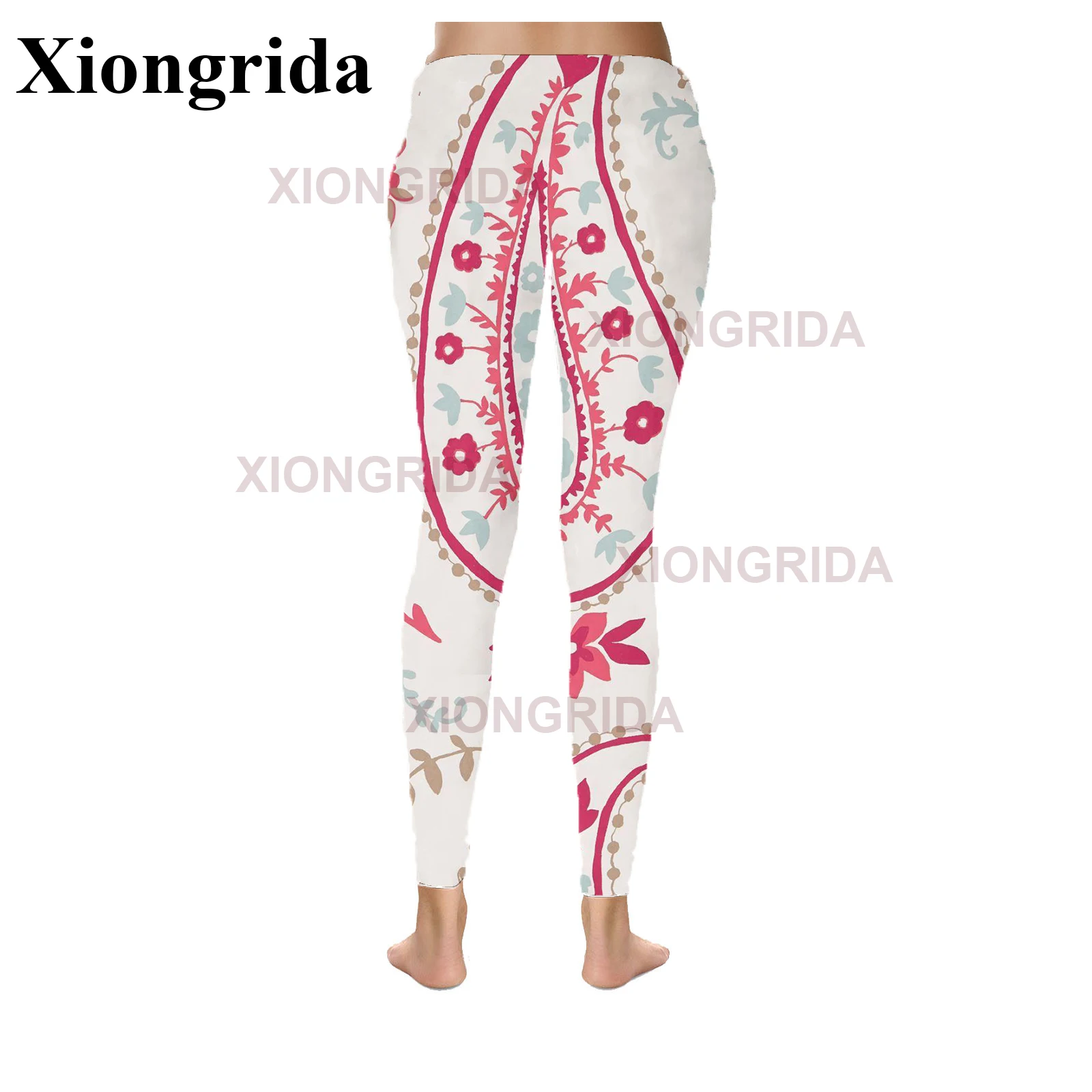 New 3D Ethnic Style Pattern Print Pants Women Leggings High Waist Fitness Slim Leggings Gym Clothing Workout Tights