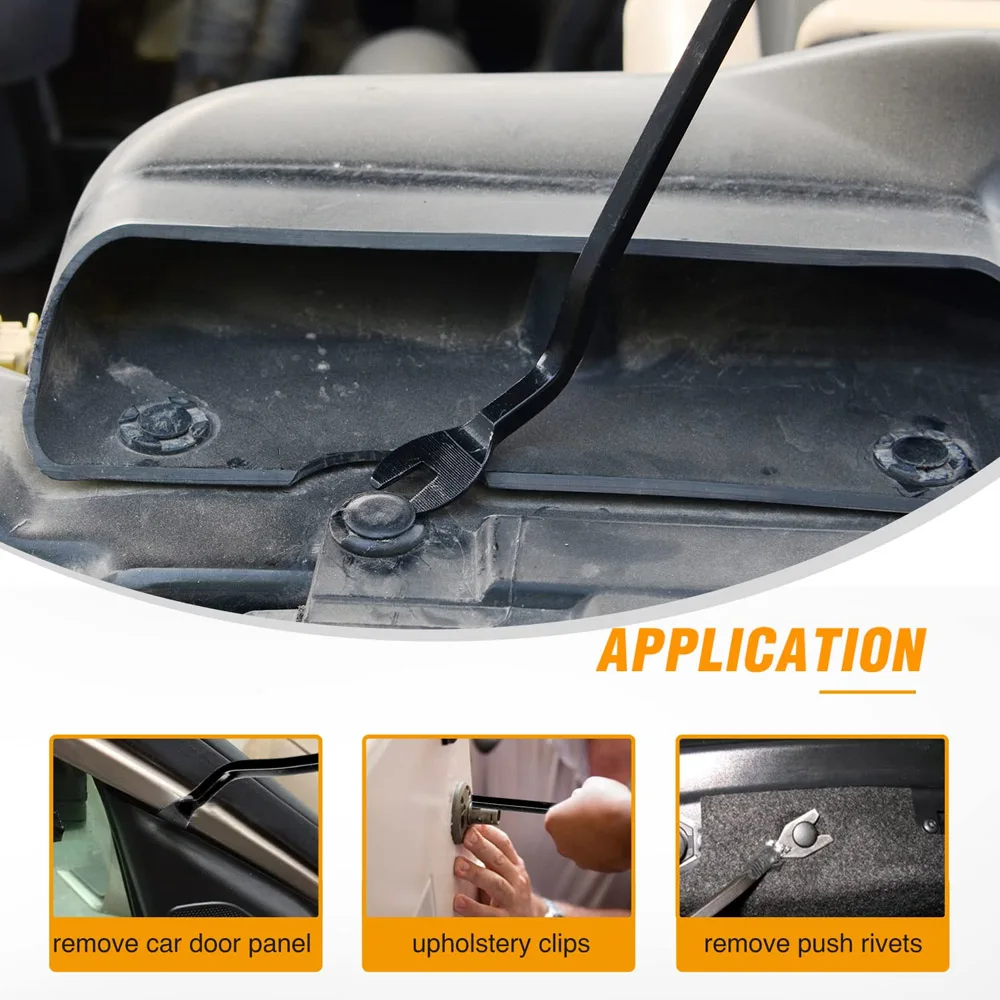Car Trim Body Panel Removal Tool Kit Dashboard Door Pry Tools with Fastener Remover Set for Auto Interior Repair Accessories-L
