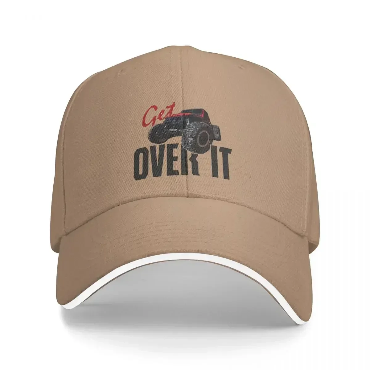 Offroad 4x4 Crawling Quote Rock Crawler Truck Get Over It Baseball Caps Snapback Hats Casual Cap Baseball Hat Polychromatic