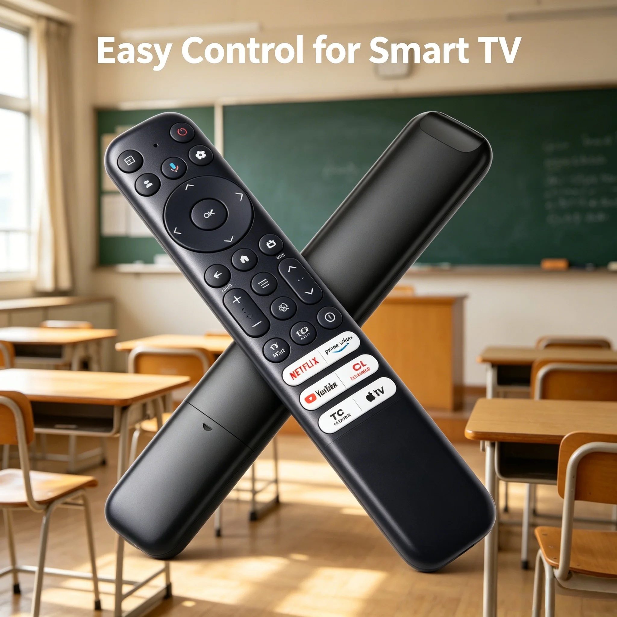 

RC813 FMB1 Voice Remote Control For TCL Google TV 55Q650G 65Q650G 75Q650G With Streaming Shortcut Keys