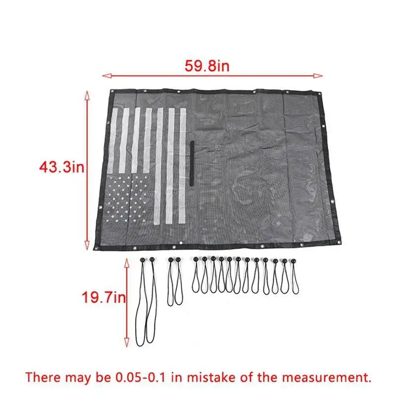 Car Sunshade Cover UV Sun Protection Roof Insulation Net For Jeep Wrangler JL For JT Gladiator 2018 Up 4-Door Car Accessories - view 4