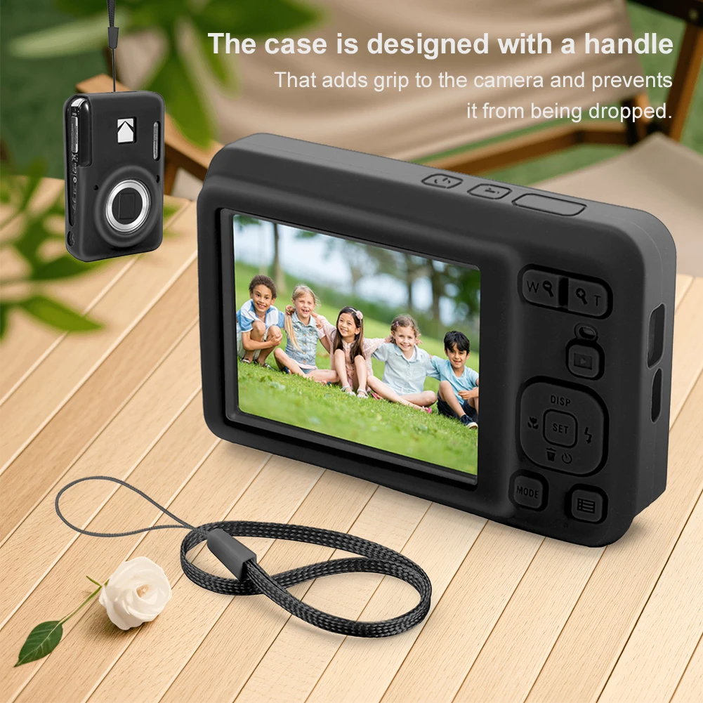For KODAK PIXPRO FZ55 Soft Silicone Protective Case Solid Color Slim Fit Camera Bag Lightweight Camera Sleeve Camera Accessories