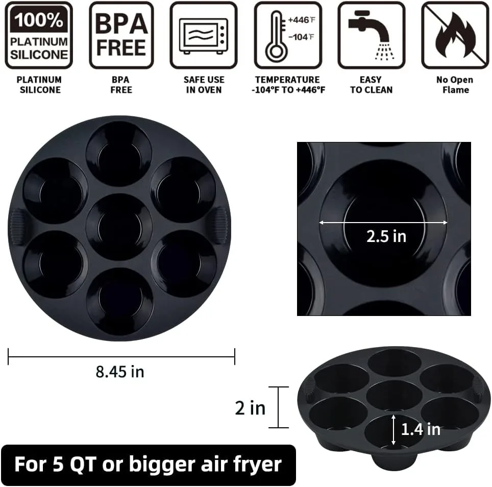 Silicone Cake Molds air fryer molds air fryer Accessories Microwave Oven Baking Mold Baking Cake Silicone Mold Baking Tools
