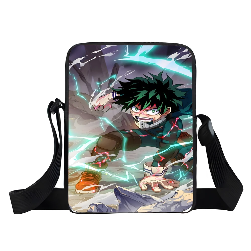

Boy Girls Anime My H-hero A-academia Printed Shoulder Messenger Bag Child Casual Handbag Men Women Phone Bag Shopping Bag