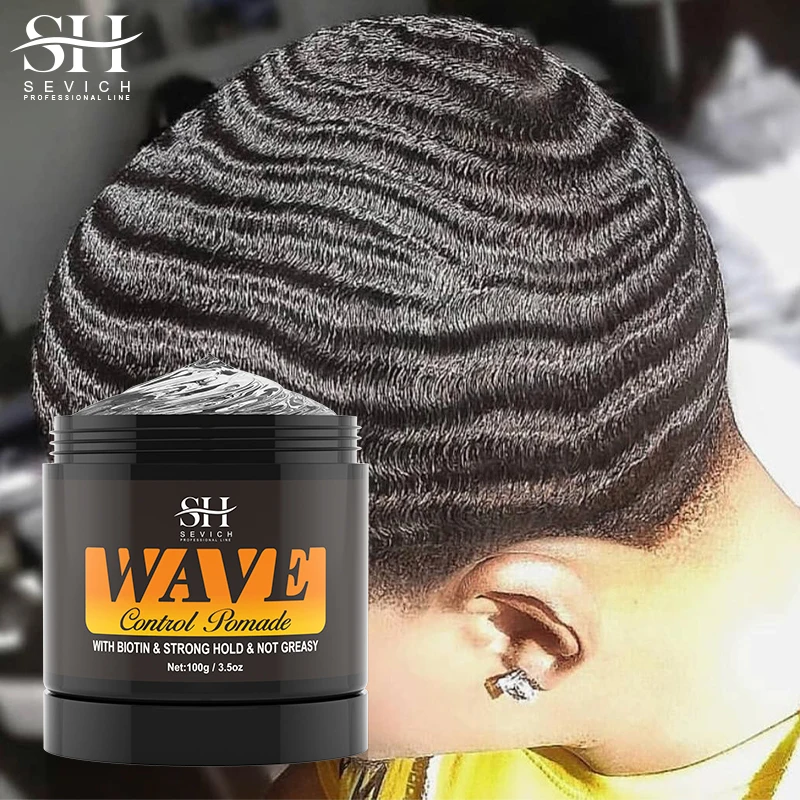 Anti-Hair Loss Pomade Hair Styling Nourishing Wax For Curly Black Man Strong Hold 360 Waves Layered Style Edge Control Hair Gel