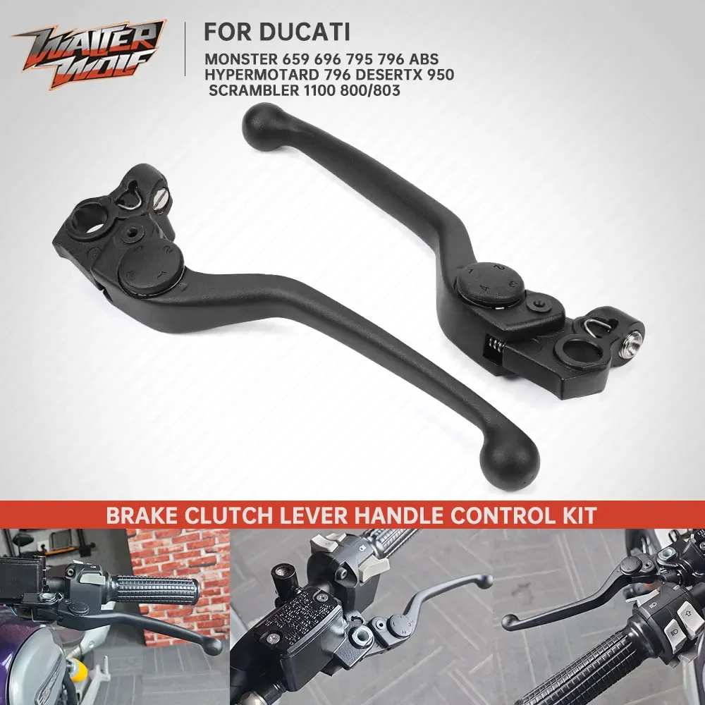 

Motorbike Brake Clutch Lever For Ducati Scrambler 1100 800/803 Hypermotard 796 DesertX 950 Monster 659 696 795 796 ABS 2010-2024