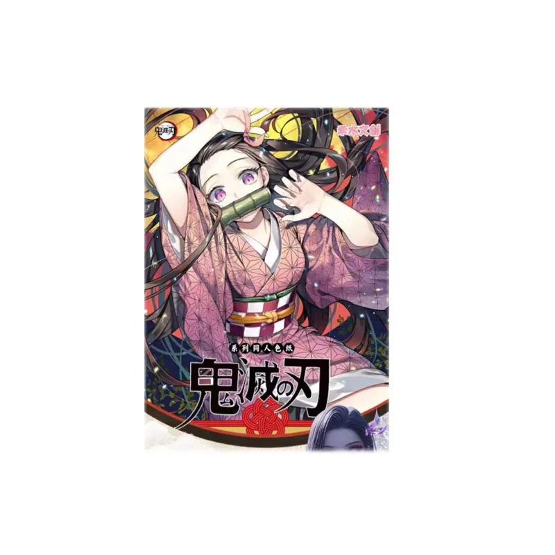 

Wholesales Demon Slayer Collection Hemu Cultural Raster Acrylic Cute Q Version Colorful Summer Gift Playing Cards