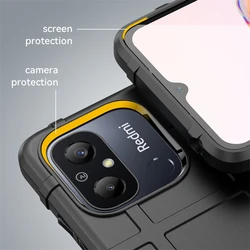 For Xiaomi Redmi 12C Case Silicone Matte Rubber Protective Case Redmi 12C 12 13C Cover Drop Protection Capa Redmi 12C Case