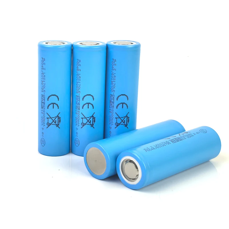 1-24 قطعة الأصلي LS LISHEN LR21700LE 5000mAh 10C بطارية 45A 3.6V 18.0Wh قابلة للشحن بطاريات ليثيوم على عالية استنزاف 21700 خلية
