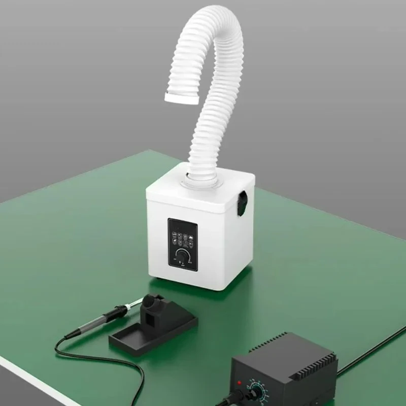 Factory Direct 2026 Top Odorless and dust elimination indoor industrial use, mini desktop solder smoke purifier - smoke extracto