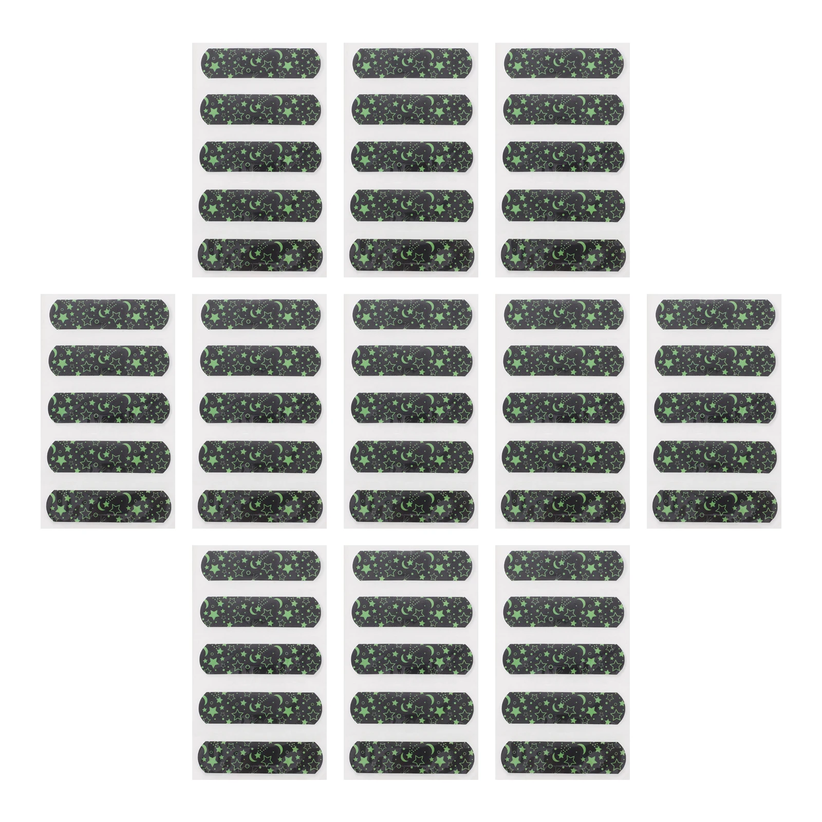 

100pcs Breathable Wound Bandages Glowing First Aid Supplies Portable Injured Patches Kids Finger Bandages Self-Adhesive