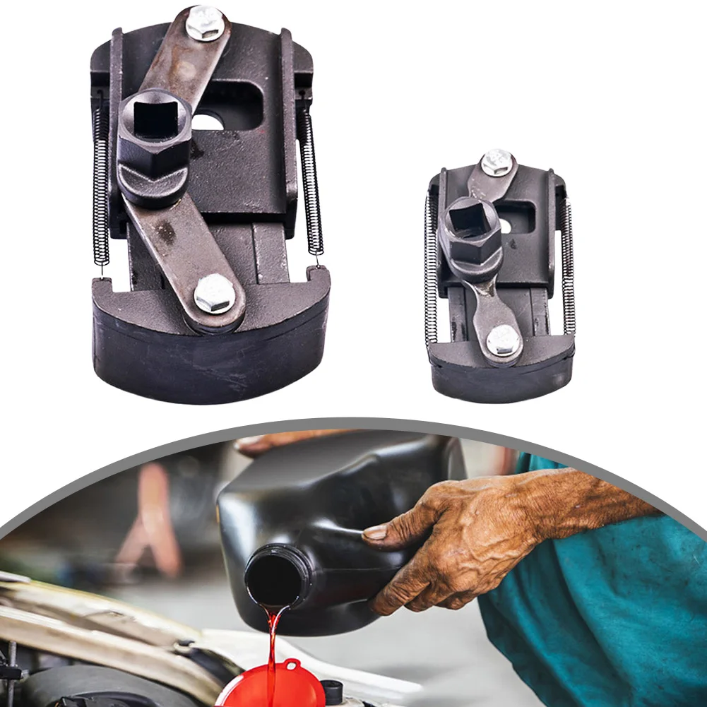 Chiave per filtro olio con impugnatura sicura Design regolabile a 2 ganasce per filtri da 60 80 mm e 80 105 mm in acciaio fuso