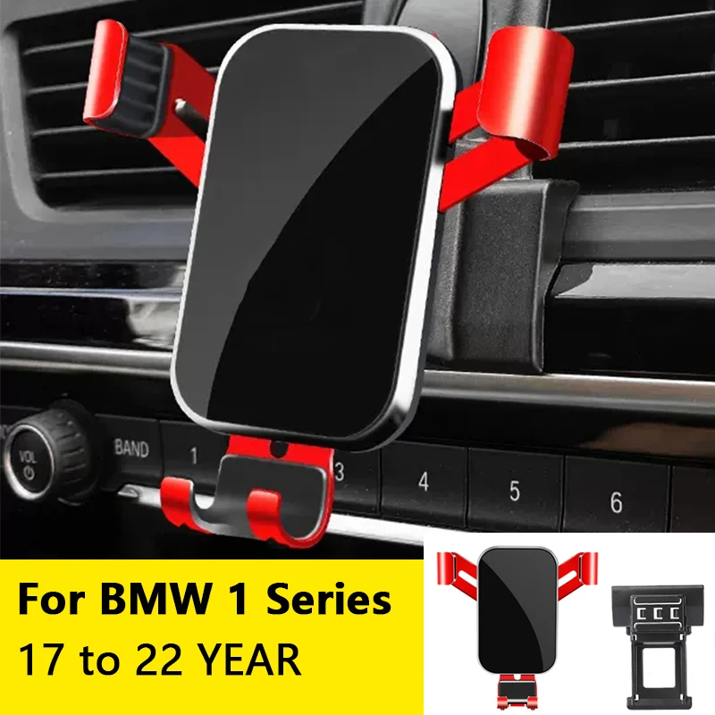 For Car Cell Phone Holder Air Vent Mount GPS Gravity Navigation Accessories for BMW 1 Series 2017 to 2022 YEAR