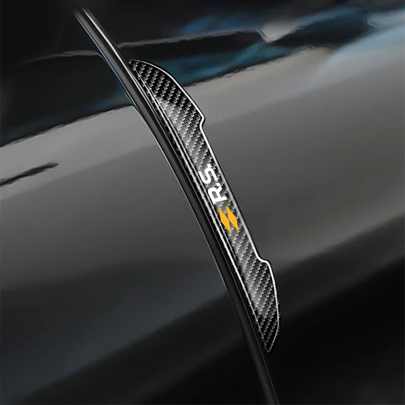 4Pcs Car Door Sticker Protector Strip Edge Guards for Renault RS RS Sport Clio Scenic Logan Megane Koleos Car Accessories