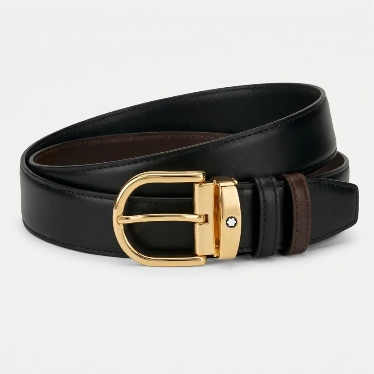 Classic Mens Leather Belt High Quality Genuine Leather Business Dress Belt Gold Pin Buckle Luxury Casual Waistband For Men Suits