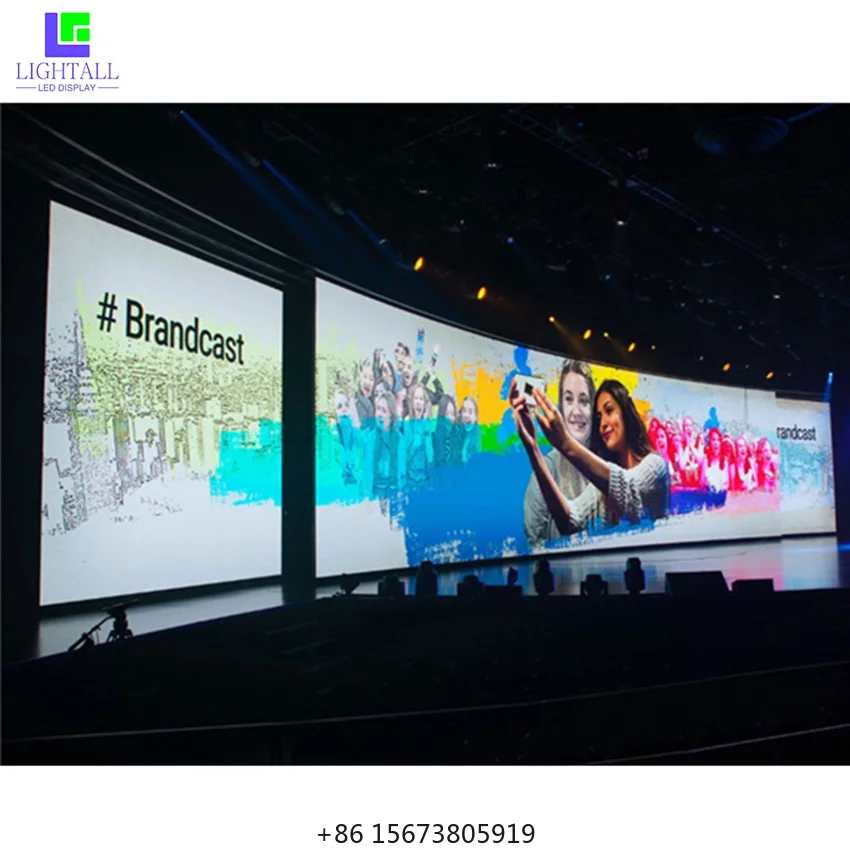 

Light Weight Concert LED Display Video Wall Backstage P4.8 Full Color Led Screen Price Indoor LED Display Screen
