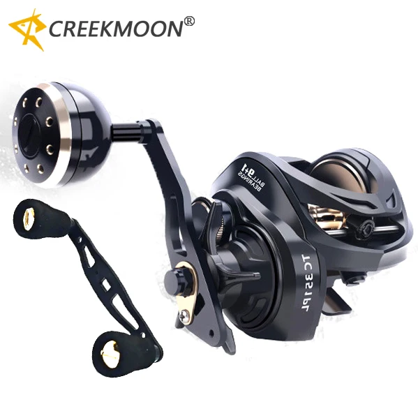 

New 350# Baitcasting Reel High Line Capacity Jigging Fishing Wheel 16KG Drag Light Carbon Body 10+1 Ball Bearings Casting Coil