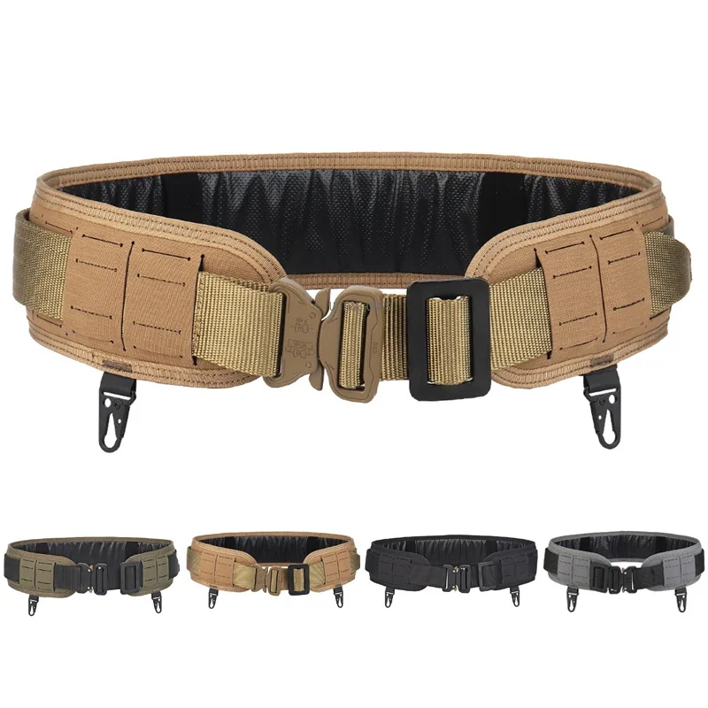 

Tactical Belt Hunting Training Quick Release Waist Belts Outdoor Sports Hiking Combat Shooting Girdle Adjustable Lightweight