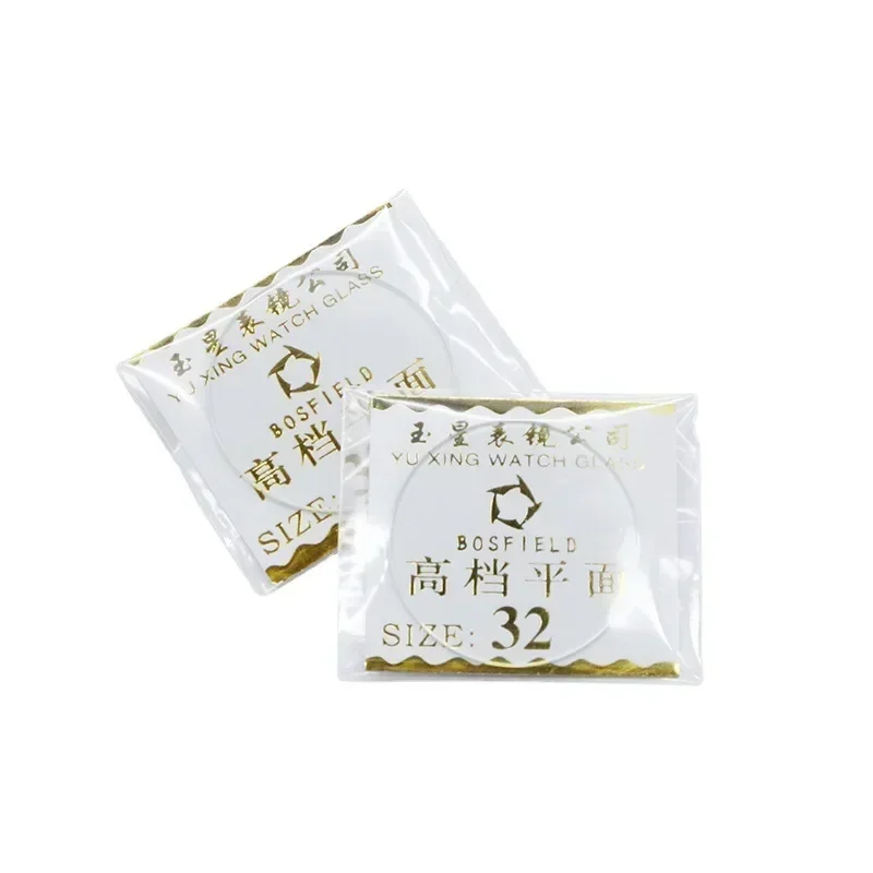 ساعة مسطحة بقطر السُمك والزجاج المعدني الكريستالي، قطع غيار زجاج الساعة الميكانيكية المستديرة، أداة إصلاح العدسة