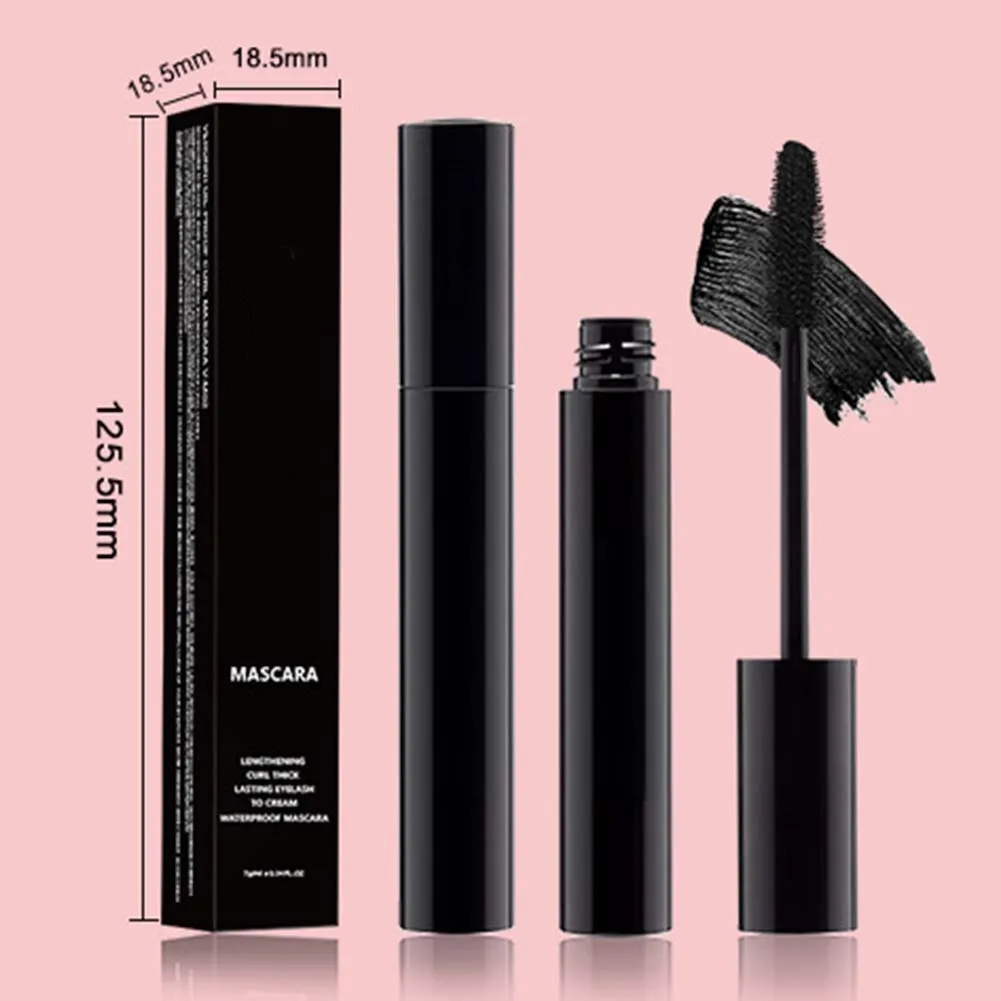 Mascara coloré avec brosse en silicone, longue durée, non floraison, crème pour cils pour les yeux, maquillage des yeux, noir, 2023 optique