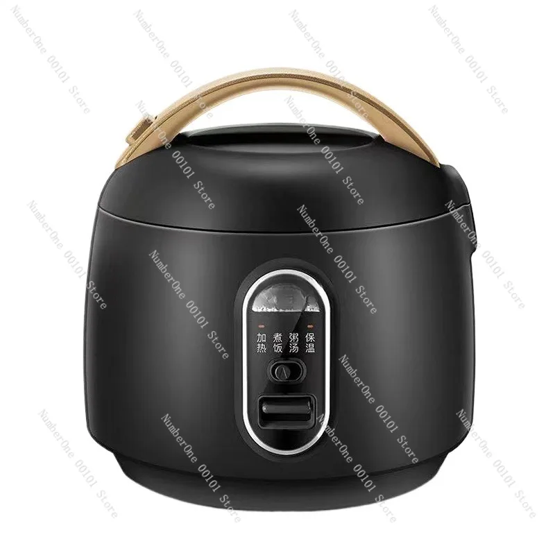 Rice Cooker 1.6L Mini Portable Electric Cooking Pot 300W Multifunctional Kitchen Appliance Non-Stick Liner For Dormitory