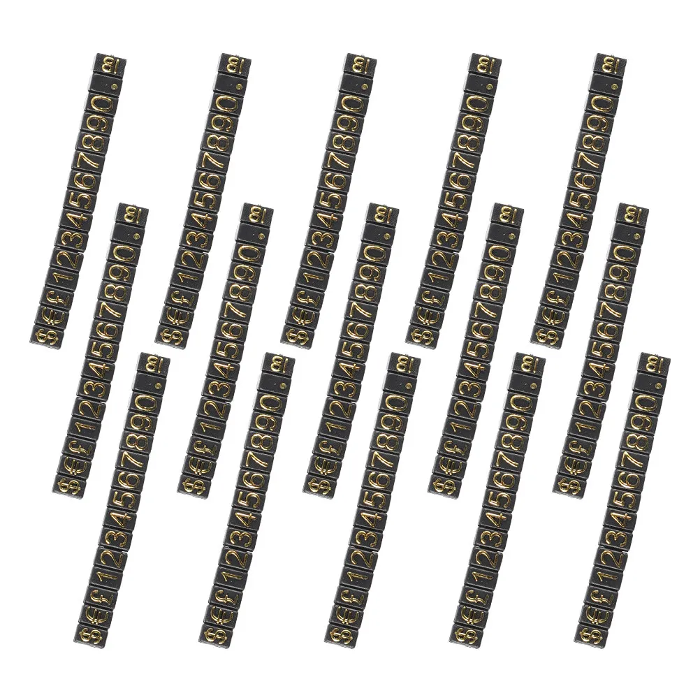 

15 Pieces Price Display Cube Set Adjustable for Jewelry Watches Cosmetics Retail Store Price Tag Stand Smooth