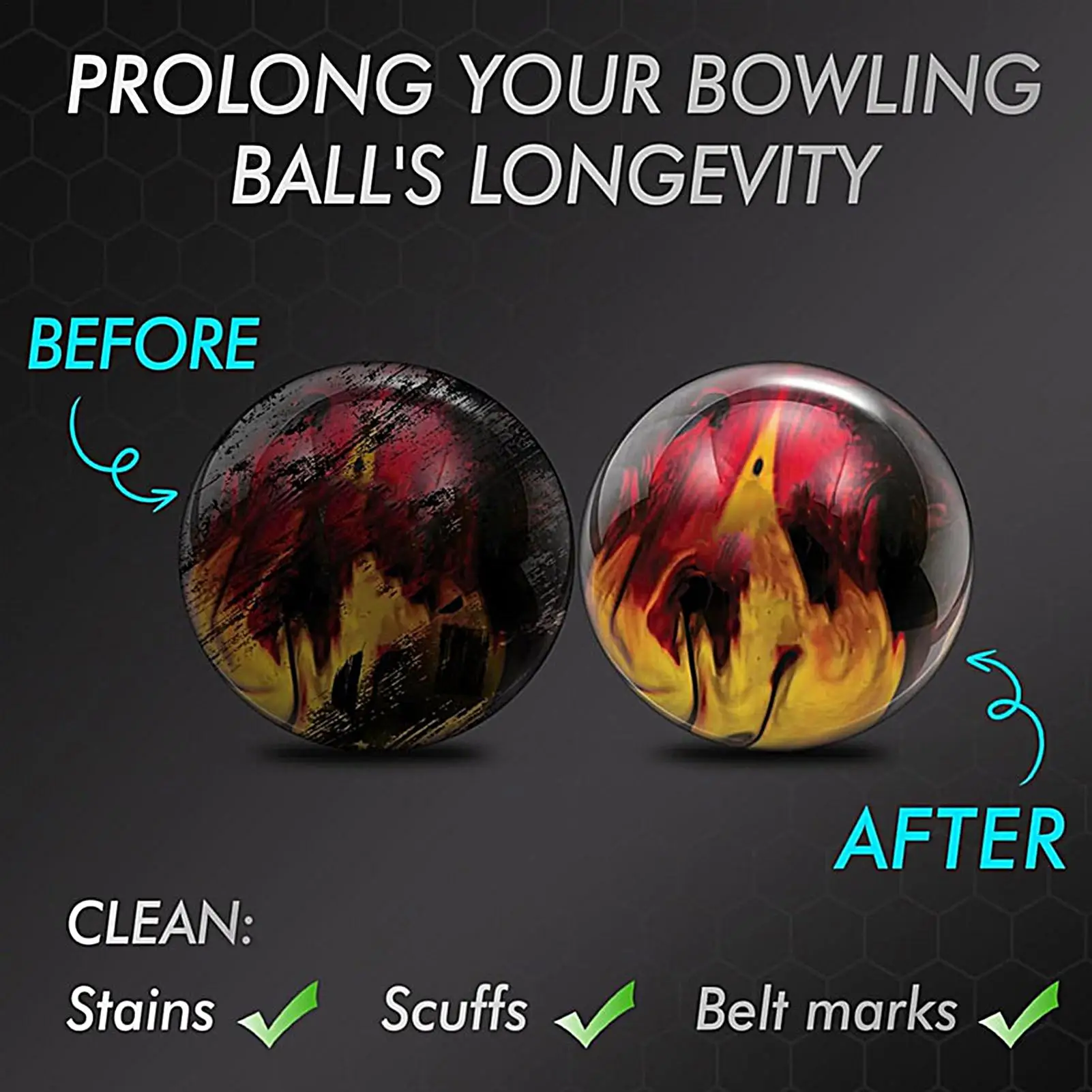 100ml Bowling Ball Cleaner Spray With Towel Anti-Slip PolishI Care Kit For League & Casual Play Professional Training Essential