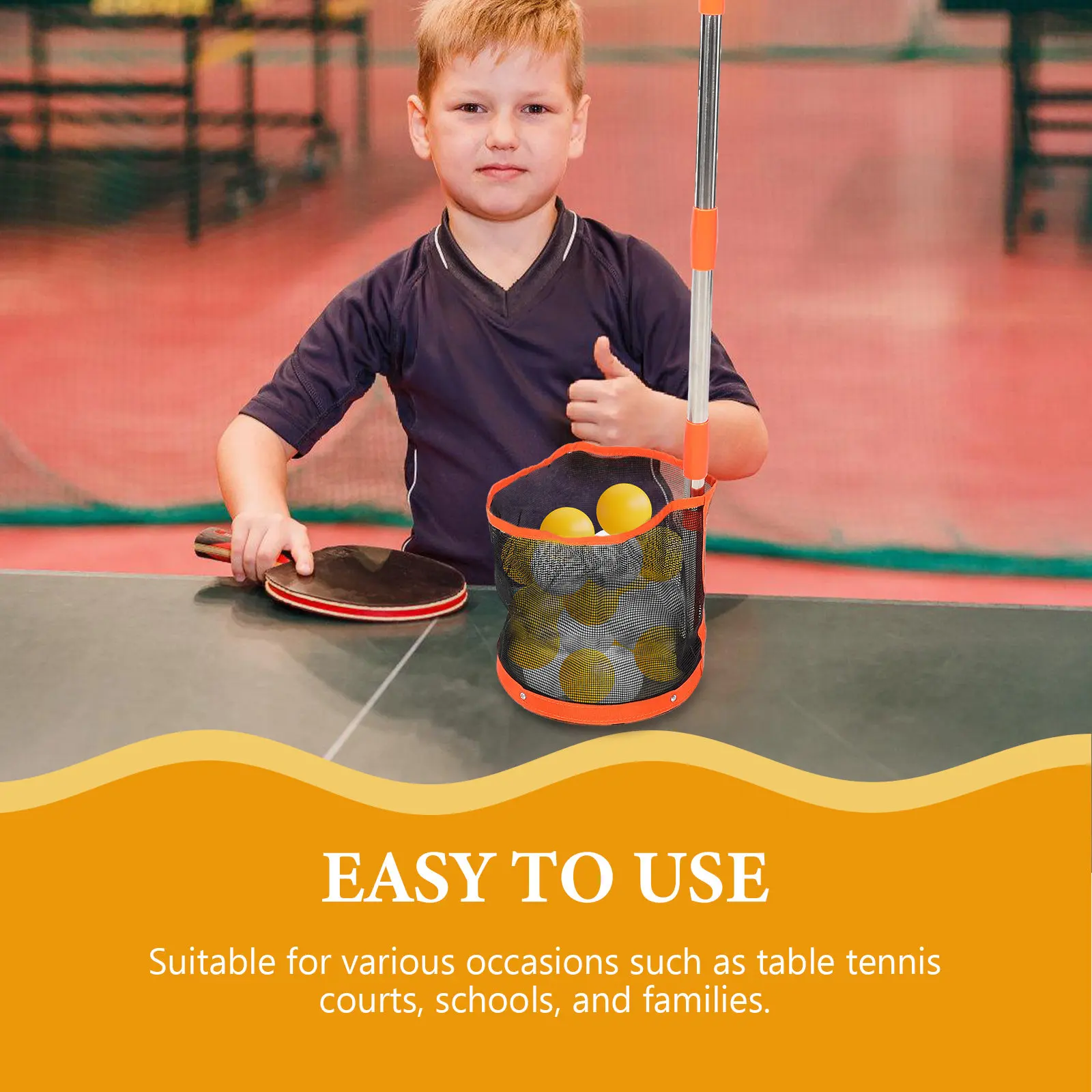 

Профессиональный уловитель мячей для настольного тенниса, сверхпрочный, с удобной ручкой, для быстрого сбора, оборудование для тренировок на улице и в помещении
