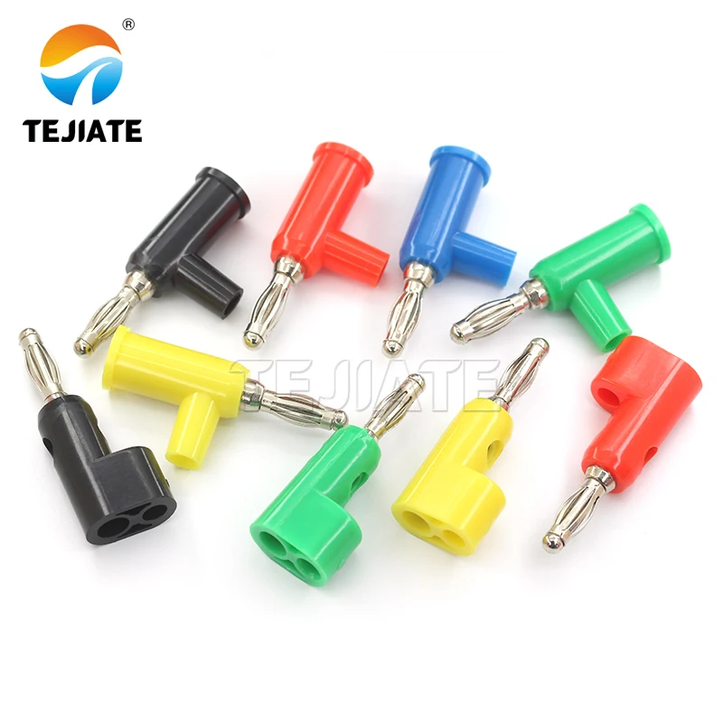 4mm banana plug copper nickel plated gun type stackable plug solder-free gun type lantern head test plug lantern type