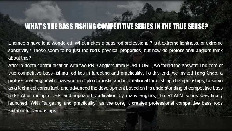 Purelure Realm Bass-Angelrute All M40X Toray Carbon Soft Bait Zander EX F/F Action mit Fuji SIC Ring für Spinning und Casting – Detail 2