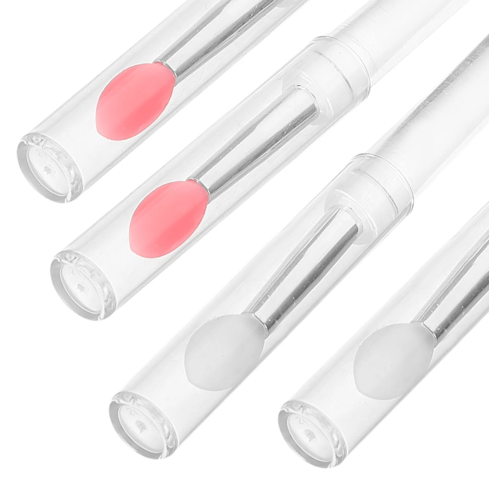 10Pcs Transparent Silicone Nail Applicator Sticks for Mirror Effect Powder Glitter Nail Art Tools Glitter Applicator