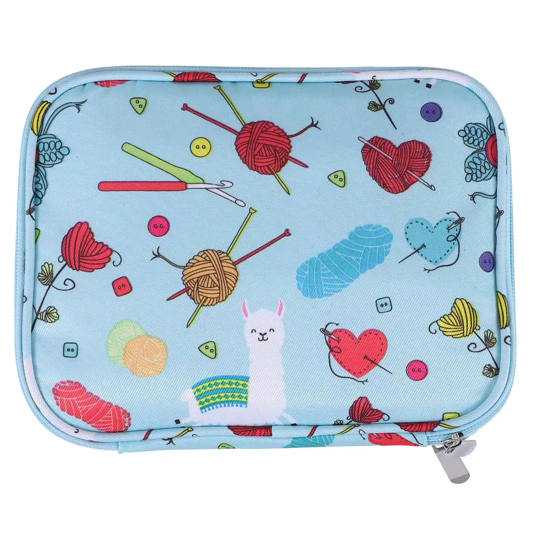 Empty Knitting Needles Case Travel Storage Organizer Storage Bag for Circular Knitting Needles and Accessories Kit Bag