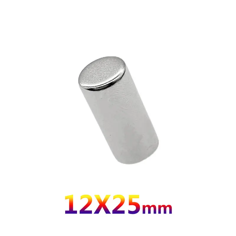 1-20PCS 12x25mm Neodymium Magnet 12mm x 25mm N35 NdFeB Block Super Powerful Strong Permanent Magnetic imanes 12*25mm