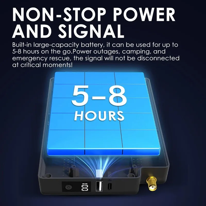 3 Band Signal Booster 900/1800/2100MHz with Built-in Antenna Dual-Purpose Power Bank Mobile Phone Boosting Device