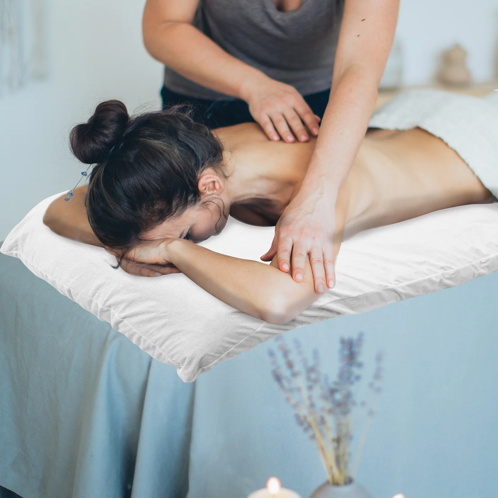 

Massage Table Sheets Microfiber Bed Cover Comfortable Reusable Salon Spa Oil Proof Breathable Washable Body Treatments