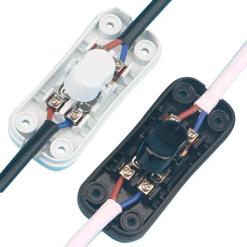 Dual Wire Control Double Cut Wire Switch LED Light Bedside Lamp 2A  1pcs