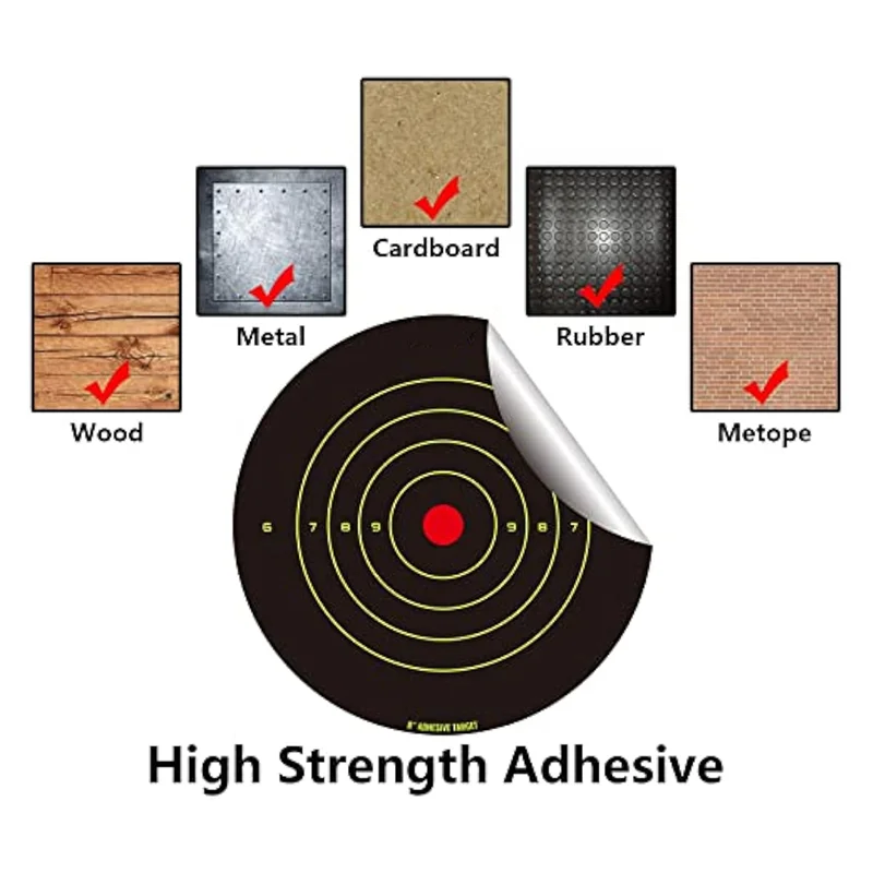 

Горячие AD-100 шт. флуоресцентные зеленые наклейки для мишеней с бантом и наклейками, простая установка, простая в использовании