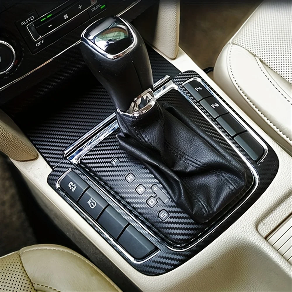 

For Skoda Superb 2008-2014 Interior Central Control Panel Door Handle 5D Carbon Fiber Stickers Decals Car styling Accessorie