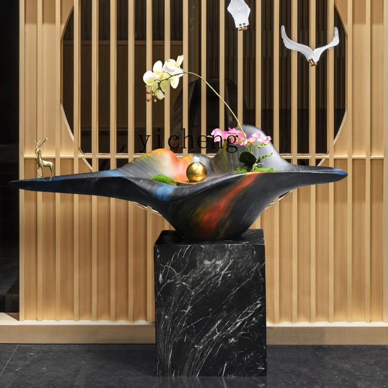 FY نافورة زخرفة محظوظة داخلية كبيرة من الأرض إلى السقف لتزيين المناظر الطبيعية