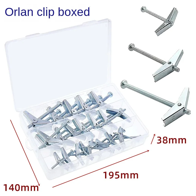 

48British Iron Aircraft Expansion Screws Umbrella Type Hollow Brick Wall Orchid Clip Screws Gypsum Board Screws