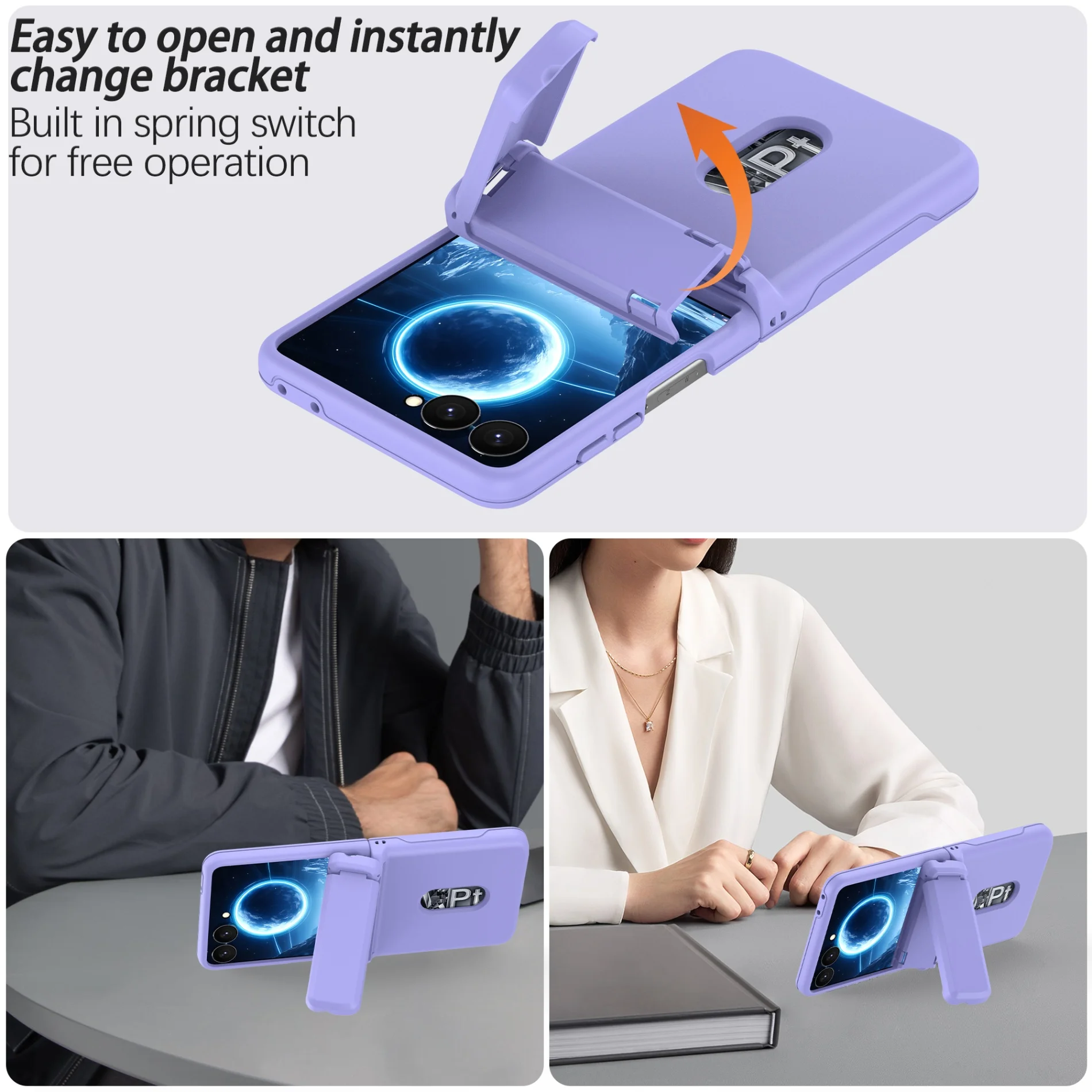 เคสโทรศัพท์แบบมีขาตั้งพร้อมบาน - Kickstand Adjustable บทวิจารณ์และราคา